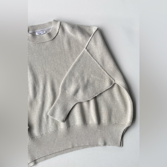NWT ARCAA HARPER ORGANIC KNIT SWEATER - GREY MARLE | size large - Picture 8 of 15